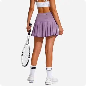 High Quality Custom Logo Golf Skirts Running Sports Wear Tennis Skirt Womens Tennis Clothes Pleated Tennis Skirts