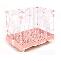 Cage pour animaux de compagnie en fil métallique de type tiroir, pour l'élevage de chats, lapins et chiens, de petite, moyenne et grande taille, facile à nettoyer, vente en gros du fabricant