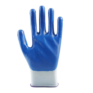 Guantes DE SEGURIDAD acrílicos sumergidos en la palma completa para logística Taller de reparación de automóviles Fábrica Resistente al desgaste Protección laboral Diseño colgante - Product Image 5