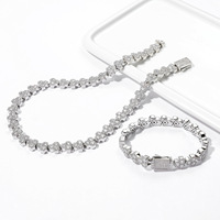 Meilleures ventes 2026 Collier pour homme style Hip-Hop, chaîne bambou 10 mm entièrement sertie de zircons, incrustation de zircon, fermoir à ressort, luxe léger, vente en gros