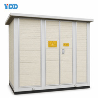 Armoire de sous-station compacte sèche de type boîtier métallique 10 kV à haute sécurité, protection complète du circuit, puissance industrielle, IP53