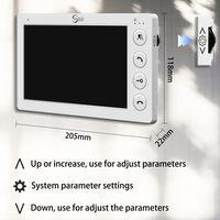 Sistema de Intercomunicación Anjielo para Edificios Inteligentes de 12 Unidades, Monitoreo en Tiempo Real, Videoportero Multifamiliar con Pantalla Táctil, Resistente al Agua para Exteriores