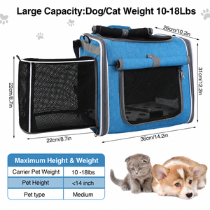 <span class=keywords><strong>Sac</strong></span> à <span class=keywords><strong>dos</strong></span> de transport pliable et respirant en maille imperméable <span class=keywords><strong>pour</strong></span> animaux de compagnie (<span class=keywords><strong>chien</strong></span>, chat) de taille moyenne, idéal <span class=keywords><strong>pour</strong></span> le vélo, la randonnée et les activités de plein air – Vente en gros - Product Image 5
