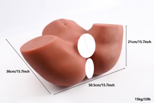 Masturbador Masculino Realista con Glúteos Grandes, Juguete Sexual de TPE de 17 kg para Hombres, Muñeca de Tamaño Real con Vagina y Ano Ajustados, Stock en EE. UU. - Product Image 4