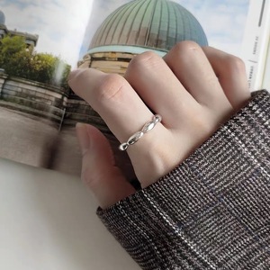 S925 Sterling Silver Olive Oval Teardrop <b>Opening</b> <b>Ring</b> For Women Fashion Jewelry Gift - Product Image 1