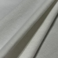 Tissu polaire brossé extensible en coton péruvien 210 GSM, résistant à l'abrasion, à évacuation de l'humidité, poids moyen, uni, 95C5S, pour vêtements haut de gamme