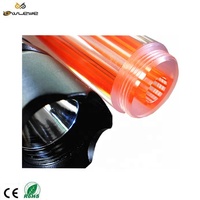 Bâton de signalisation OWLEYE LB1-W anti-impact en aluminium et PC, lumière LED clignotante alimentée par batterie pour la sécurité routière et les interventions d'urgence