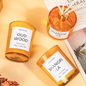 Juego de velas perfumadas con difusor de caña clásico de diseño popular con caja de regalo juego de velas - Product Image 3