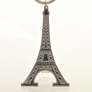 Franse toeristische souvenirs cadeau metalen Eiffeltoren vorm metalen flesopener sleutelhanger - Product Image 6