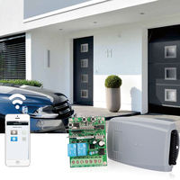 YET402pc-wifi Récepteur universel 433 MHz pour portail et porte avec contrôle Wi-Fi et RF, interrupteur contrôleur à 2 canaux avec application mobile
