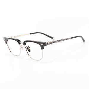 ユニークなデザインの眼鏡透明な女性男性光学処方高級ブランド中国古代スタイル細かく彫られた女性メガネ - Product Image 3