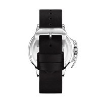 Montre automatique de plongée étanche de 200m avec couvercle arrière transparent
