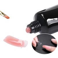 Bande de gel pour ongles en poly avec logo personnalisé OEM Marque privée de constructeur d'extension en acrylique de haute qualité Bande de gel pour ongles sans brûlure