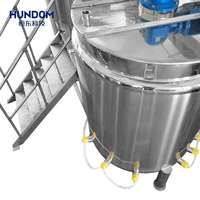 Machine de fabrication de savon liquide détergent 1000L 2000L 3000L réservoir de mélange en acier inoxydable avec plate-forme d'escalier personnalisé