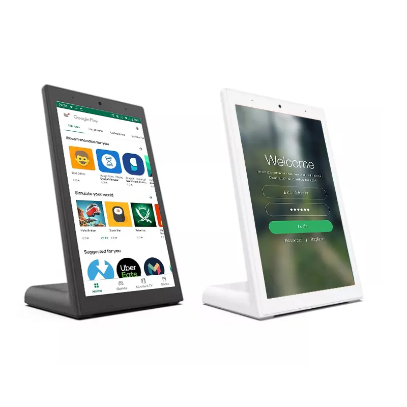 Poe Android Señalización digital Wifi 8 pulgadas Tablet Pc Android 8,1 Os Tablet con pantalla táctil