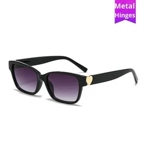 แฟชั่นใหม่สไตล์เล็กๆ แว่นกันแดดทรงหัวใจสไตล์ยุโรปอเมริกาธรรมชาติ UV400 - Product Image 2