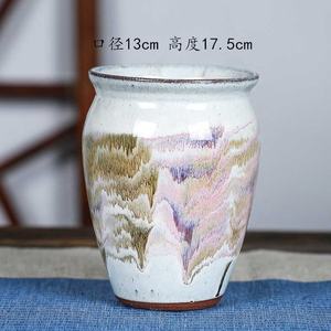 Maceta Grande de Arcilla Morada, Estilo Rústico, para Balcón, Interior, Plantas Verdes, Maceta Pequeña - Product Image 6