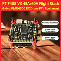 Controller di Volo FT F405 V3 in Metallo con ESC Quattro-in-Uno 45A/60A, Torre di Volo, Batteria 26S, Attrezzatura per Droni da Corsa FPV F722