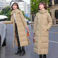 Manteau Long à capuche pour femme, épais et chaud, style coréen, tendance, collection automne hiver