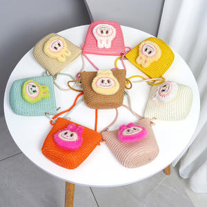 Grosir tas bahu jerami anak-anak merek HL dengan kancing penutup desain uniseks modis semua musim - Product Image 2