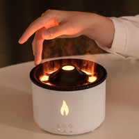 Humidificateur d'air avec diffuseur de flamme volcanique et lumière LED, nouvel arrivage, 350ml, 24V