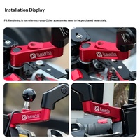 Kewig Kontrol Sepeda Motor Tahan Lama, Basis Ekstensi Kaca Spion dengan Lubang Sekrup M8/M10, Aksesori Berkualitas Tinggi untuk Sepeda Motor