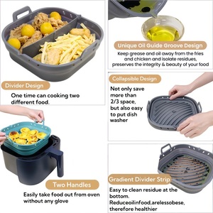 Stampo <span class=keywords><strong>in</strong></span> <span class=keywords><strong>Silicone</strong></span> Riutilizzabile e Resistente al Calore <span class=keywords><strong>per</strong></span> <span class=keywords><strong>Friggitrice</strong></span> <span class=keywords><strong>ad</strong></span> <span class=keywords><strong>Aria</strong></span>, Personalizzabile OEM/ODM, Rivestimenti Pieghevoli <span class=keywords><strong>in</strong></span> <span class=keywords><strong>Silicone</strong></span> <span class=keywords><strong>per</strong></span> <span class=keywords><strong>Friggitrice</strong></span> <span class=keywords><strong>ad</strong></span> <span class=keywords><strong>Aria</strong></span> - Product Image 6