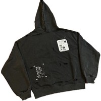 Sweat-shirt à capuche décontracté pour homme, en coton pur, style américain vintage, coupe ample, personnalisable, commande minimum 1 pièce, nouveauté