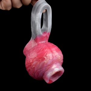 Juguete sexual de silicona: Bola anudada hueca para perros, set de masturbador masculino, anillo para pene grueso, juguete sexual para hombre. - Product Image 3