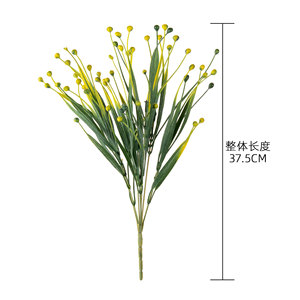 Bouquet de fleurs artificielles CallaFloral rose et jaune en plastique pour décoration de mariage - Product Image 4