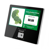 Escáner de Código de Barras para Supermercado de 11.6 Pulgadas, Verificador de Precios de Autoservicio POE, Kiosco de Información para Minoristas, Lector de Precios con Soporte