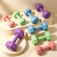 Haltères octogonaux en ciment colorés, durables et antidérapants pour hommes, femmes et enfants, pour un fitness complet et des exercices des bras