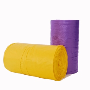 Factory Supply Disposable Color Bin Bags Degradable Black <b>Kitchen</b> <b>Plastic</b> Garbage T-Shirt Bags - Product Image 3