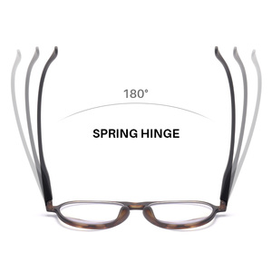 New arrivals Retro quá khổ khung quang bản lề mùa xuân ánh sáng màu xanh máy tính đọc Kính đọc sách cho phụ nữ người đàn ông - Product Image 4