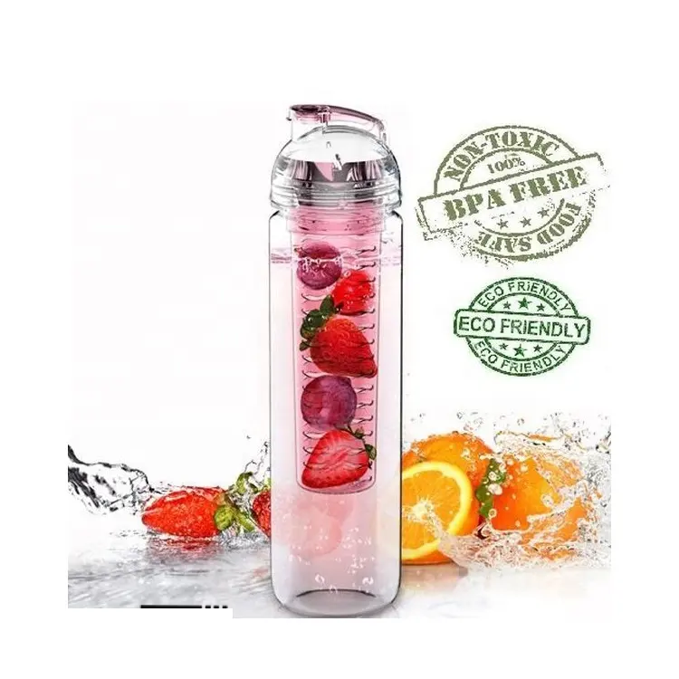 Tiha מותג פרטי 650ML פירות Infuser מים בקבוק עם Infuser