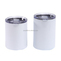 Gobelet de voyage isotherme à double paroi en acier inoxydable de 10 oz, personnalisable par sublimation, avec performance thermique de 24 heures