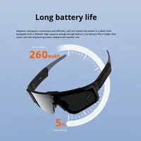 Lunettes Caméra Intelligentes pour Cyclisme en Extérieur 800W 1080P HD Anti-Tremblement Prise de Vue IA Étanche IP67 5.3 Bouton Tactile