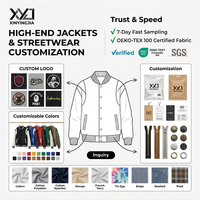 Blouson Bomber d'Hiver Fin et Réversible en Sherpa pour Homme, Imperméable et Coupe-Vent, avec Logo Brodé, Style Sororité et Motifs Grecs