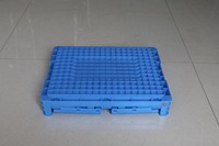 NEXARA Boîte de présentation pour supermarché Caisse en plastique style solide Bac de rangement pliable ventilé Présentoir empilable pour légumes