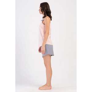 Falda ovalada a rayas para dormir para mujer con lazo y diseño con cinturón - Product Image 2