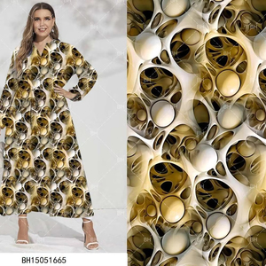 Shaoxing fabbrica all'ingrosso stampa digitale 100% viscosa <span class=keywords><strong>Rayon</strong></span> tessuto con stampa modale morbido per abiti da donna indumento - Product Image 3