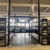 Desiree DFP608 – Nouveauté : Système de stockage de voitures hydraulique à 3 niveaux, empilable, pour garage domestique, hobby ou usage commercial, avec colonnes connectables, capacité 4 places