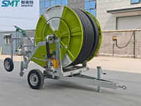 Pompe à turbine métallique haute performance avec enrouleur de tuyau pour système d'irrigation agricole