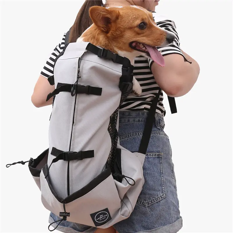 Zaino per animali domestici zaino portatile zaino per cani zaino ventilato traspirante lavabile borsa da trasporto per animali domestici all'aperto