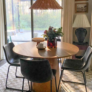 Round <strong>Dining</strong> Room <strong>Table</strong> <strong>Space</strong> <strong>Saving</strong> <strong>6</strong> Seater Design Wood Italian <strong>Dining</strong> <strong>Table</strong> Extendable - Product Image 5