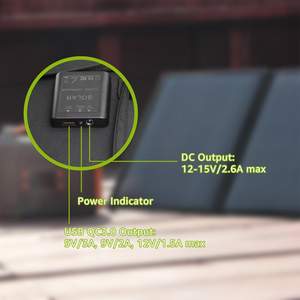 Station d'alimentation portable au lithium-ion 150W avec chargeur solaire 40W, alimentation <span class=keywords><strong>de</strong></span> secours pour les pannes <span class=keywords><strong>de</strong></span> <span class=keywords><strong>courant</strong></span>, extérieur et diffusion <span class=keywords><strong>en</strong></span> <span class=keywords><strong>direct</strong></span> - Product Image 5