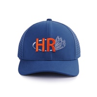 Casquettes de baseball sportives personnalisées, perforées au laser, avec logo brodé, motif lettres, imperméables, style trucker