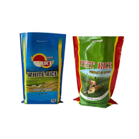 Sacs en plastique pour riz Basmati de 10 kg et 25 kg, vente en gros, fabricant chinois, conception de logo personnalisée