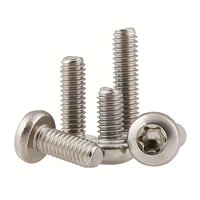 Vis à tête cylindrique Torx en acier inoxydable SS M4 M5 M6 T5, à trois lobes, formant des vis roulantes, autobloquantes