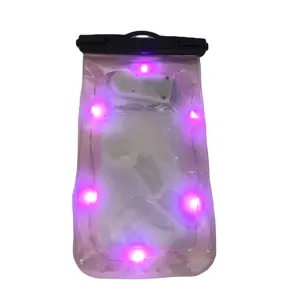 Telefon kılıfı cep telefonu çanta özel Logo evrensel pırıltılı su geçirmez IPX8 yüzer LED titrek su geçirmez Shenzhen